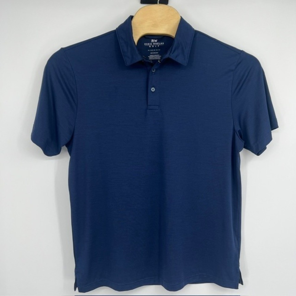 Rorie Whelan Golf Men's‎ Navy Blue Short Sleeve Polo Shirt Size Large